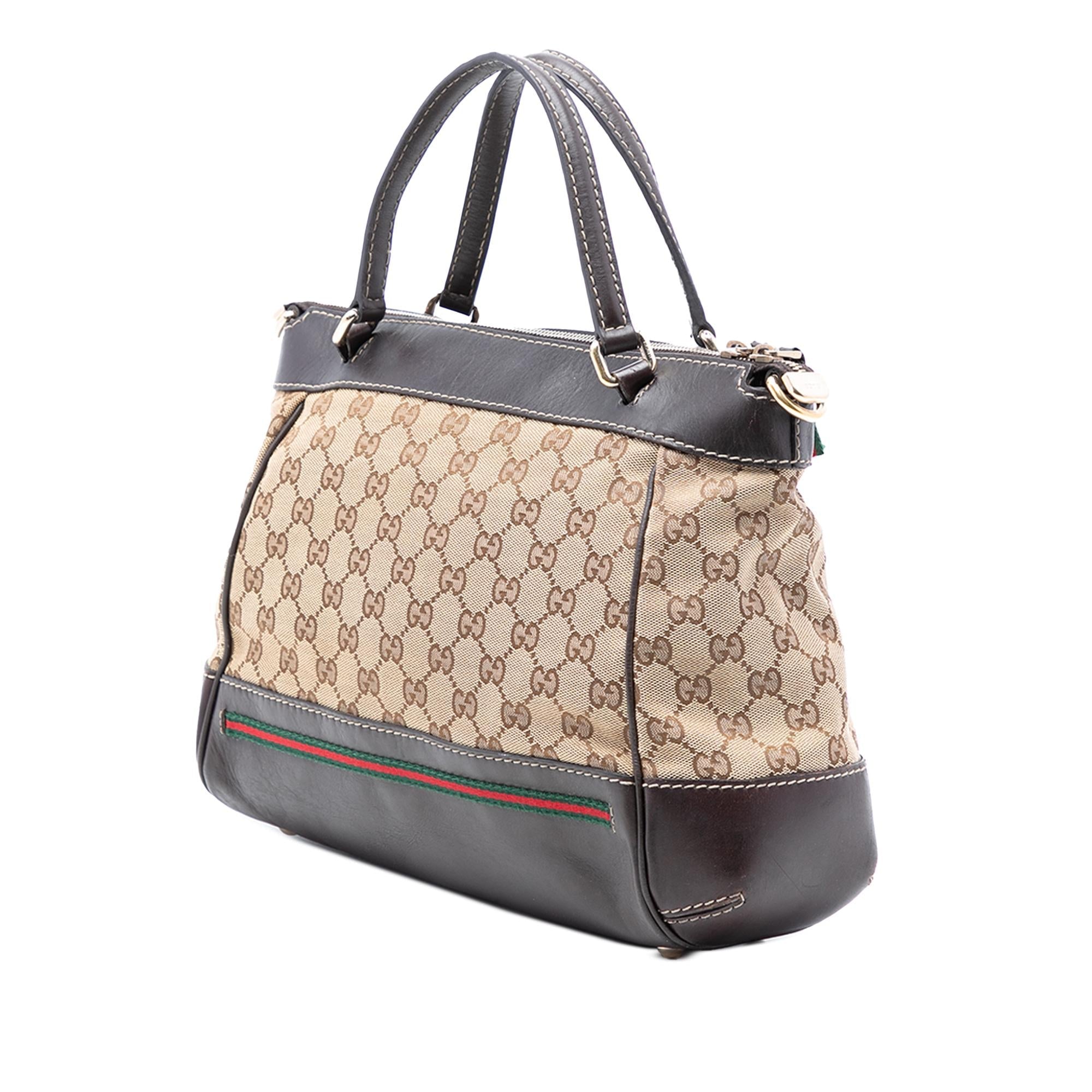 Gucci GG Canvas Web Mayfair Satchel