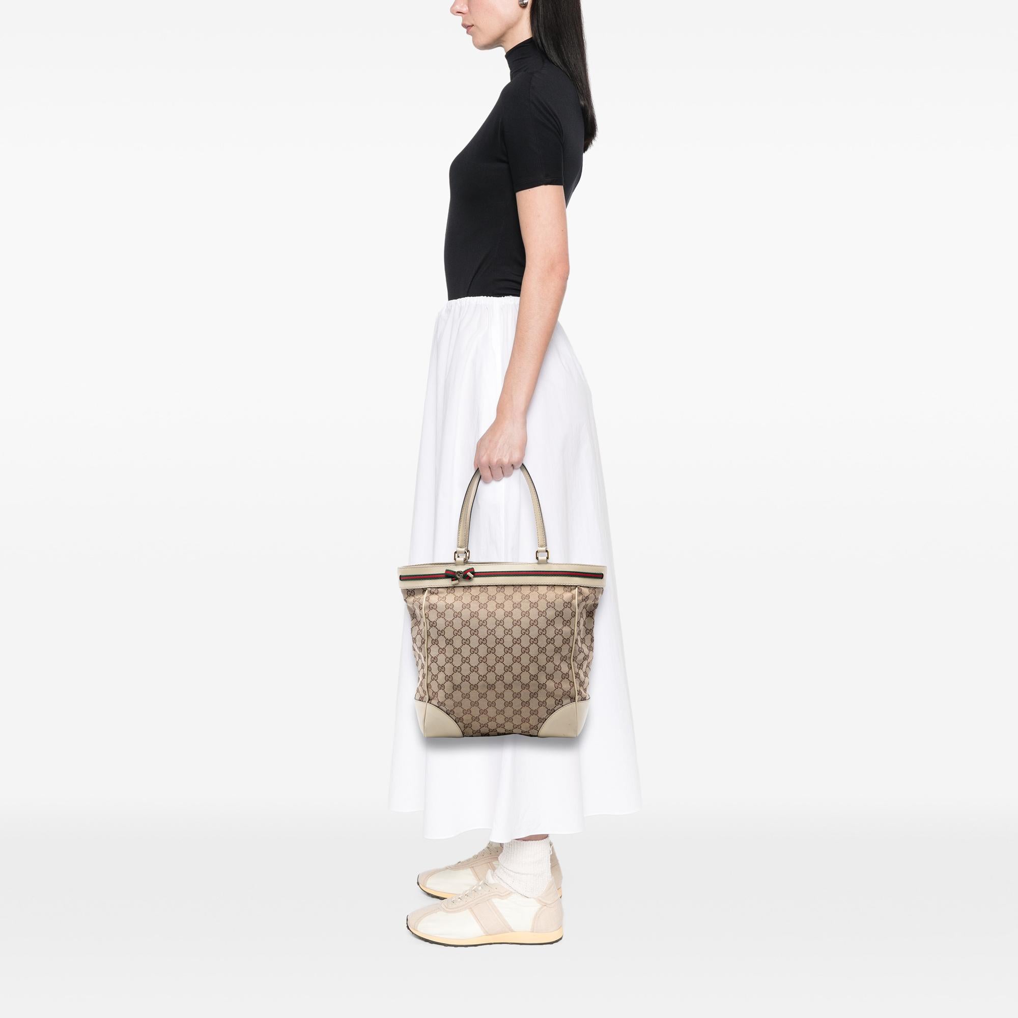 Gucci GG Canvas Web Mayfair Tote