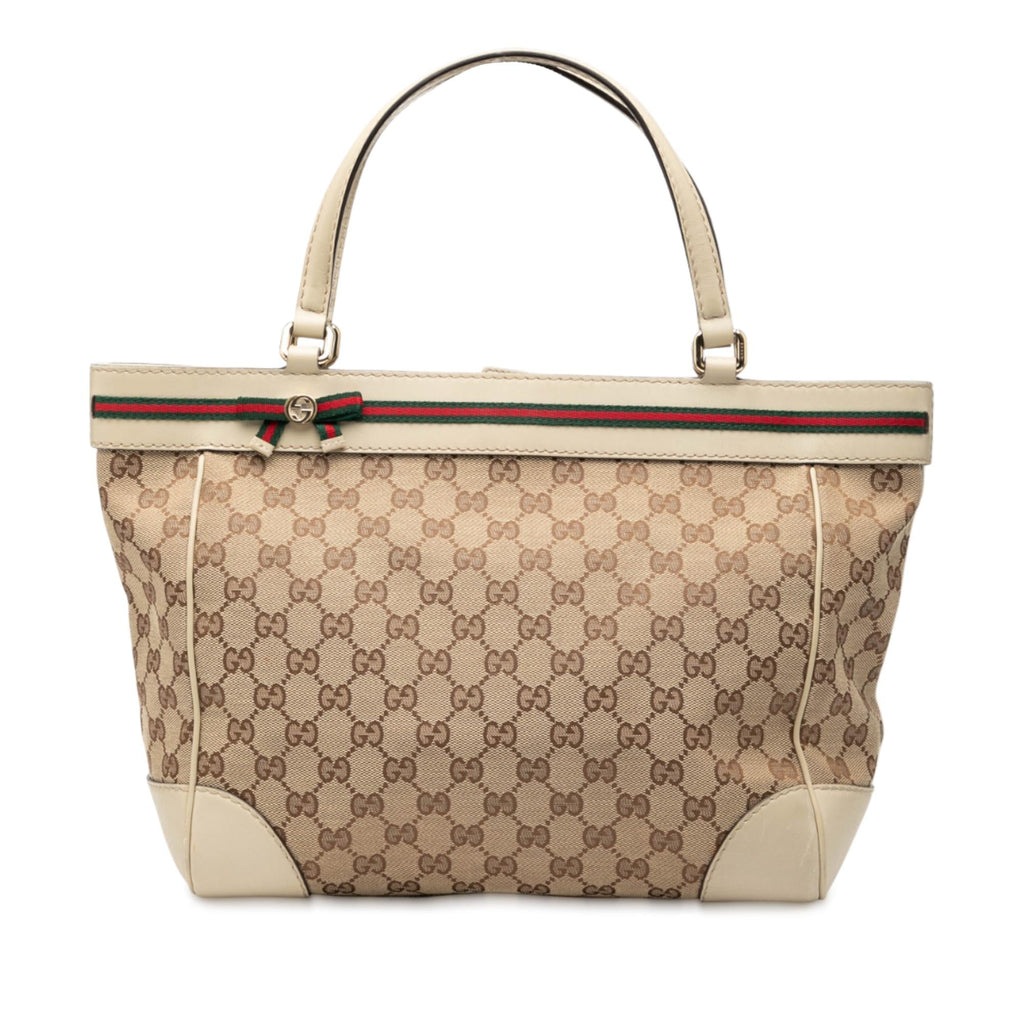 Gucci GG Canvas Web Mayfair Tote