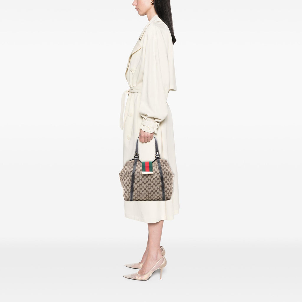 Gucci GG Canvas Web New Ladies Tote