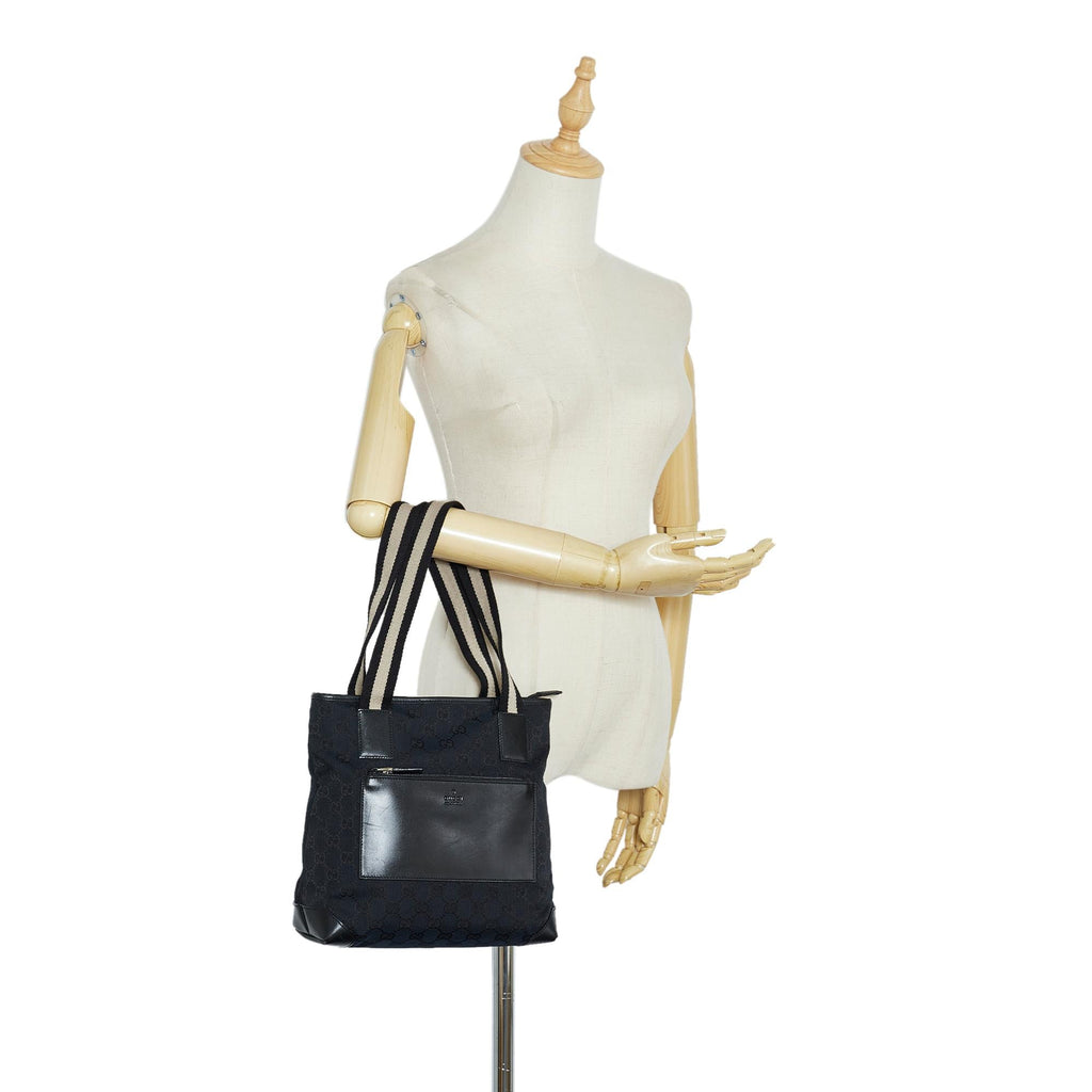 Gucci GG Canvas Web Shoulder Bag (SHG-x8Kbe7)