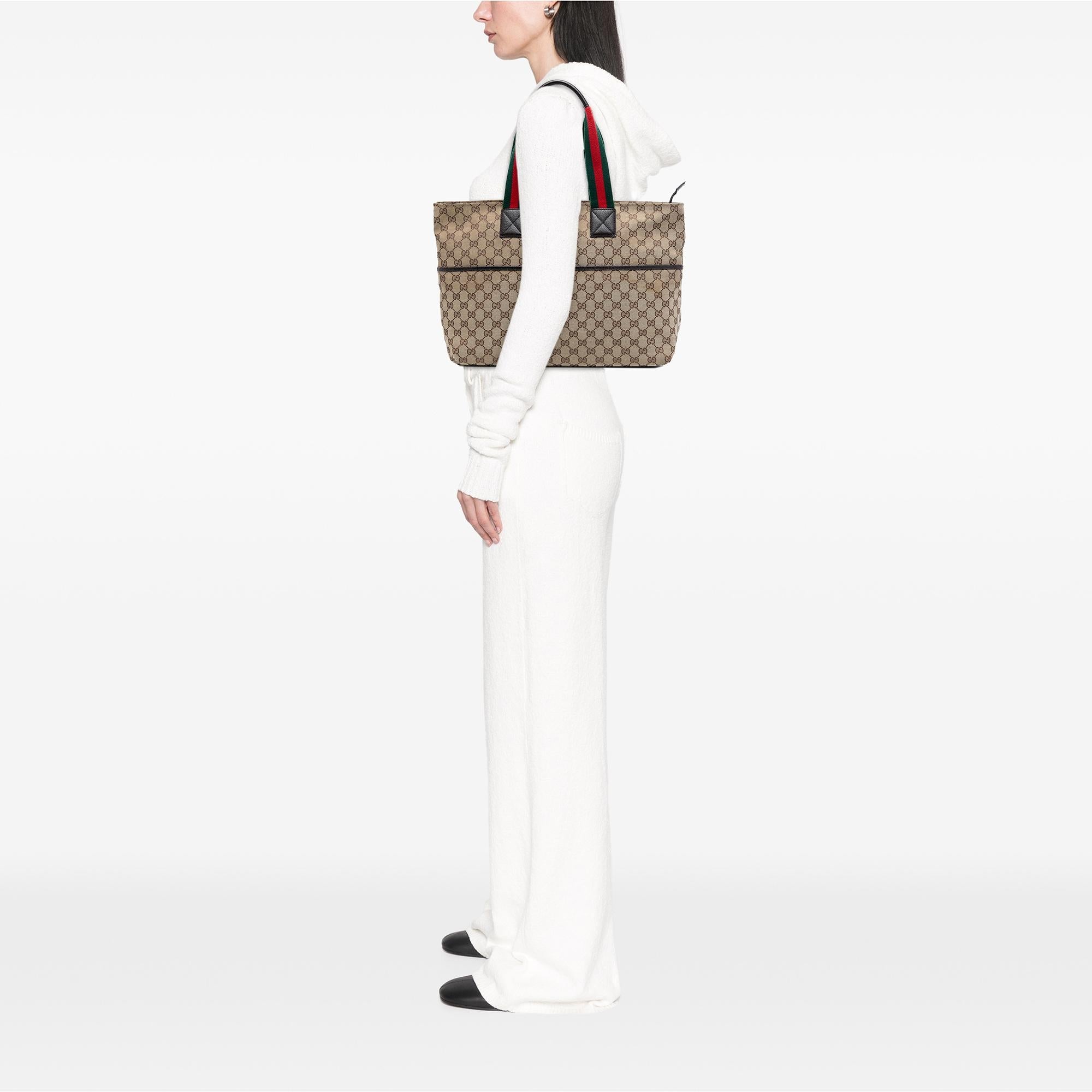 Gucci GG Canvas Web Tote