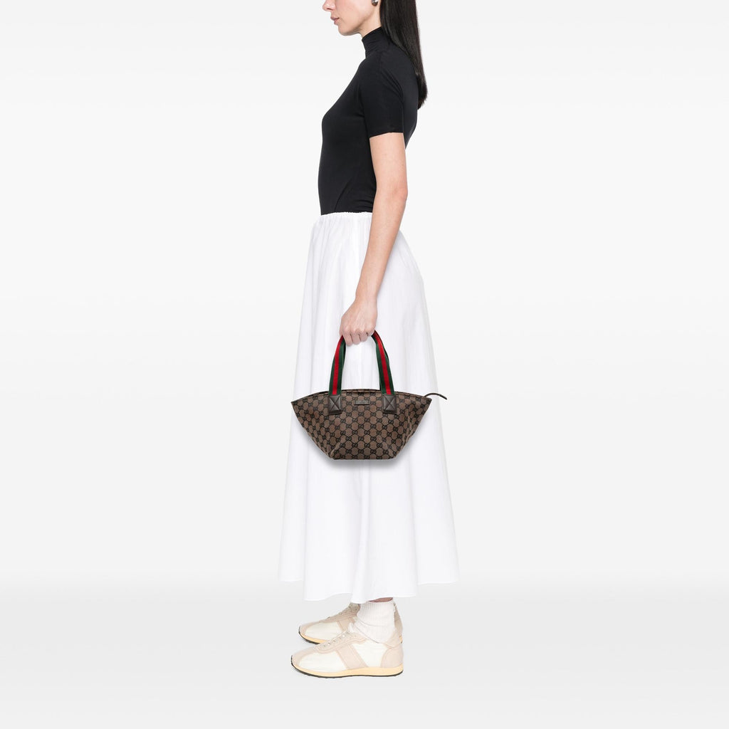 Gucci GG Canvas Web Tote