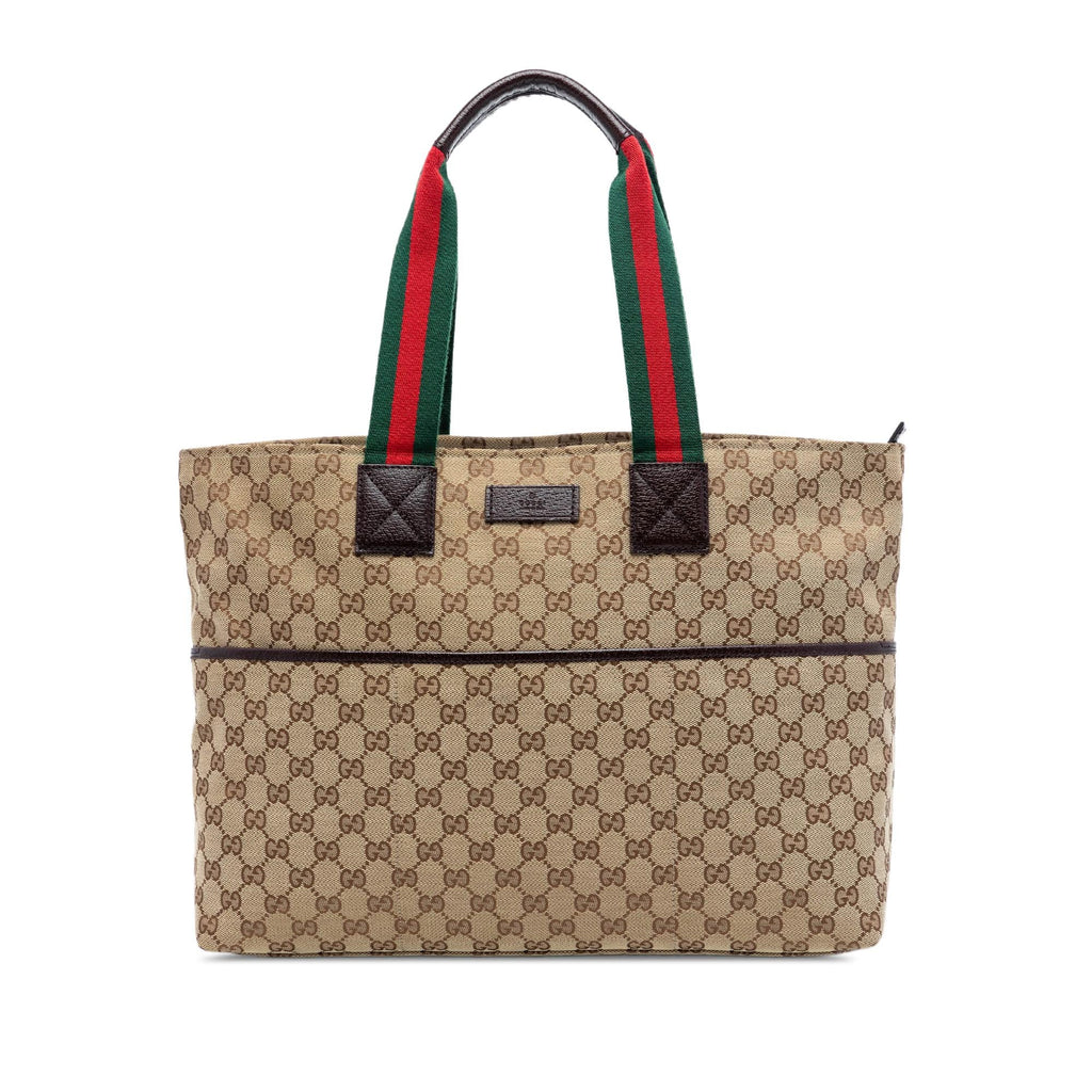 Gucci GG Canvas Web Tote