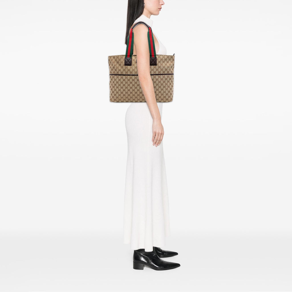 Gucci GG Canvas Web Tote