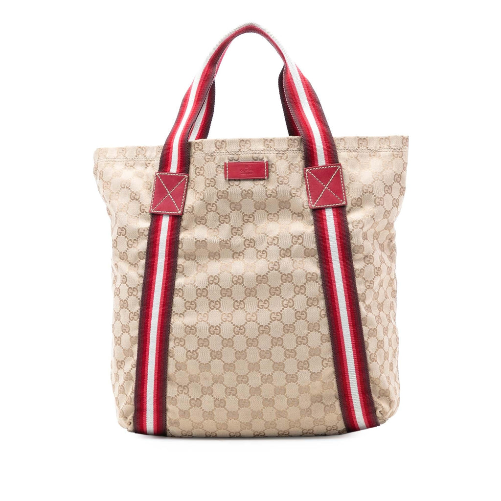 Gucci GG Canvas Web Tote