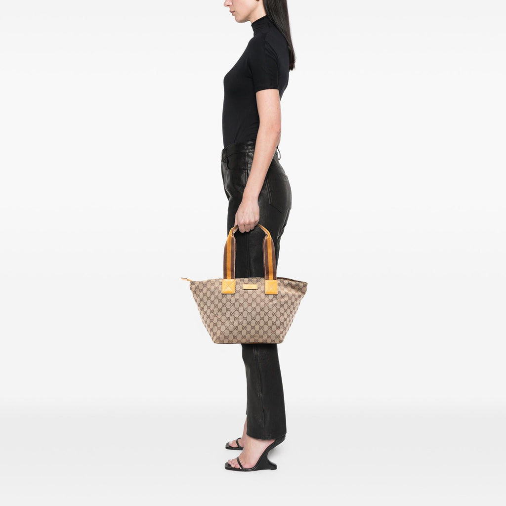 Gucci GG Canvas Web Tote