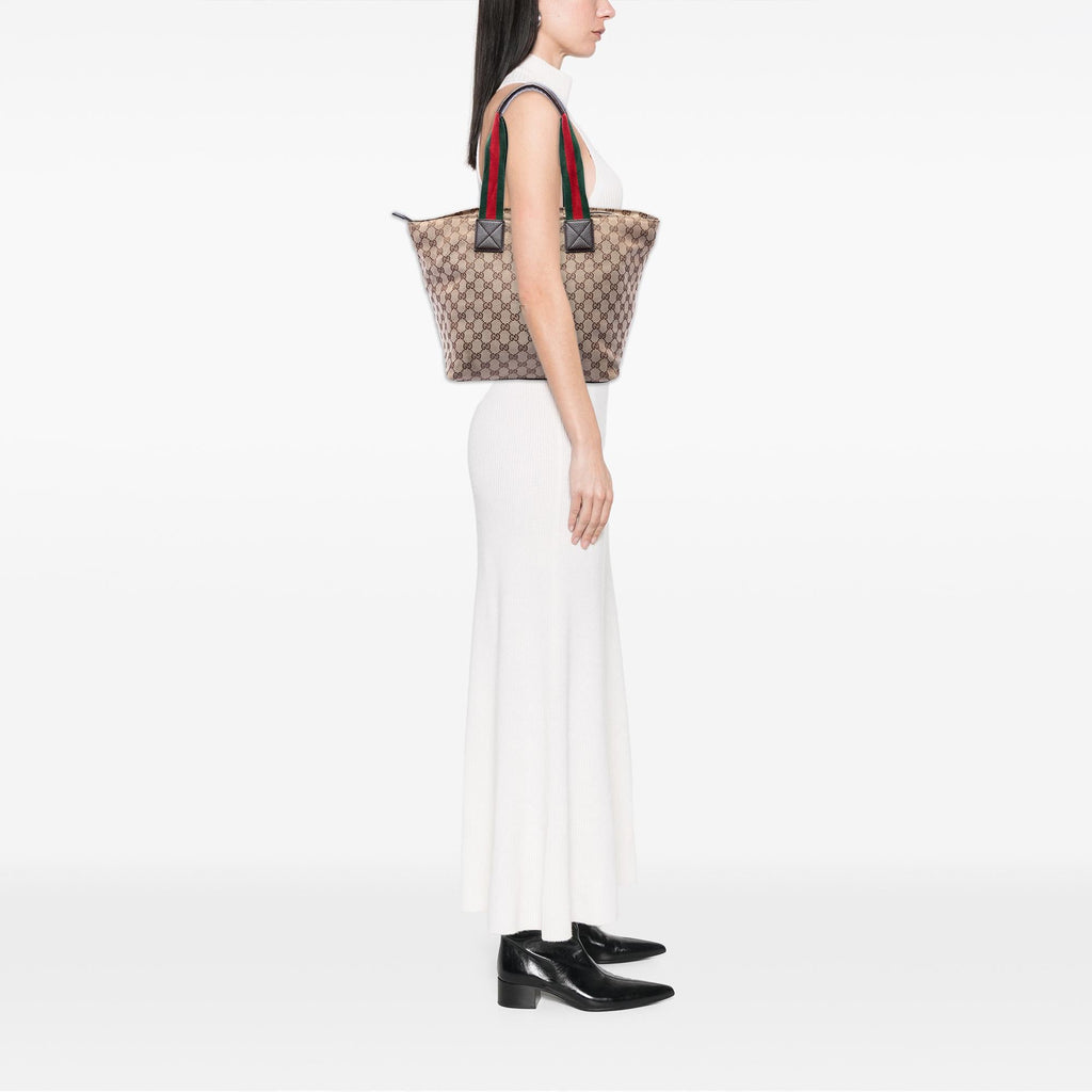 Gucci GG Canvas Web Tote