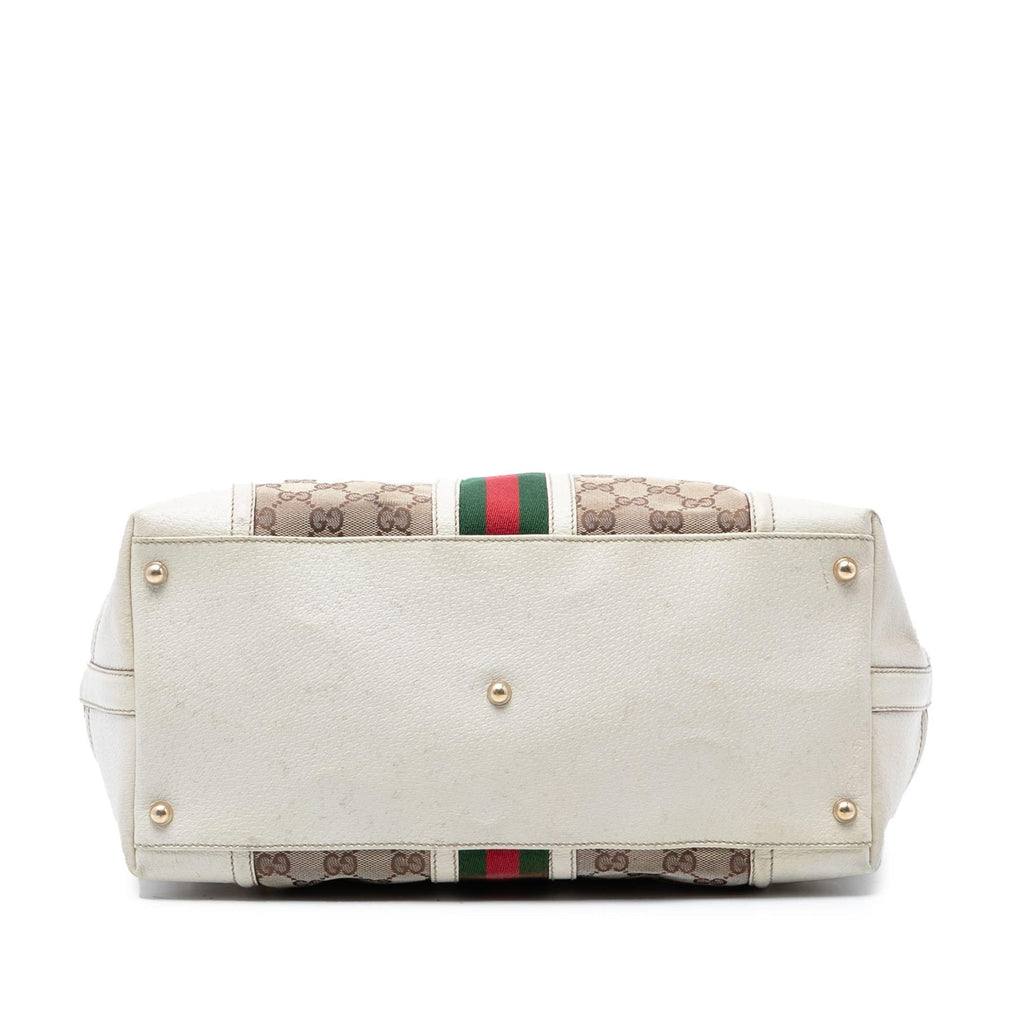Gucci GG Canvas Web Treasure Boston Bag