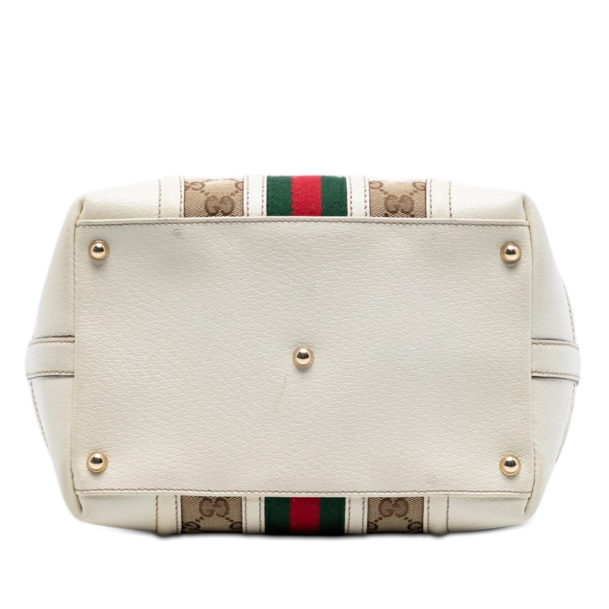 Gucci GG Canvas Web Treasure Handbag