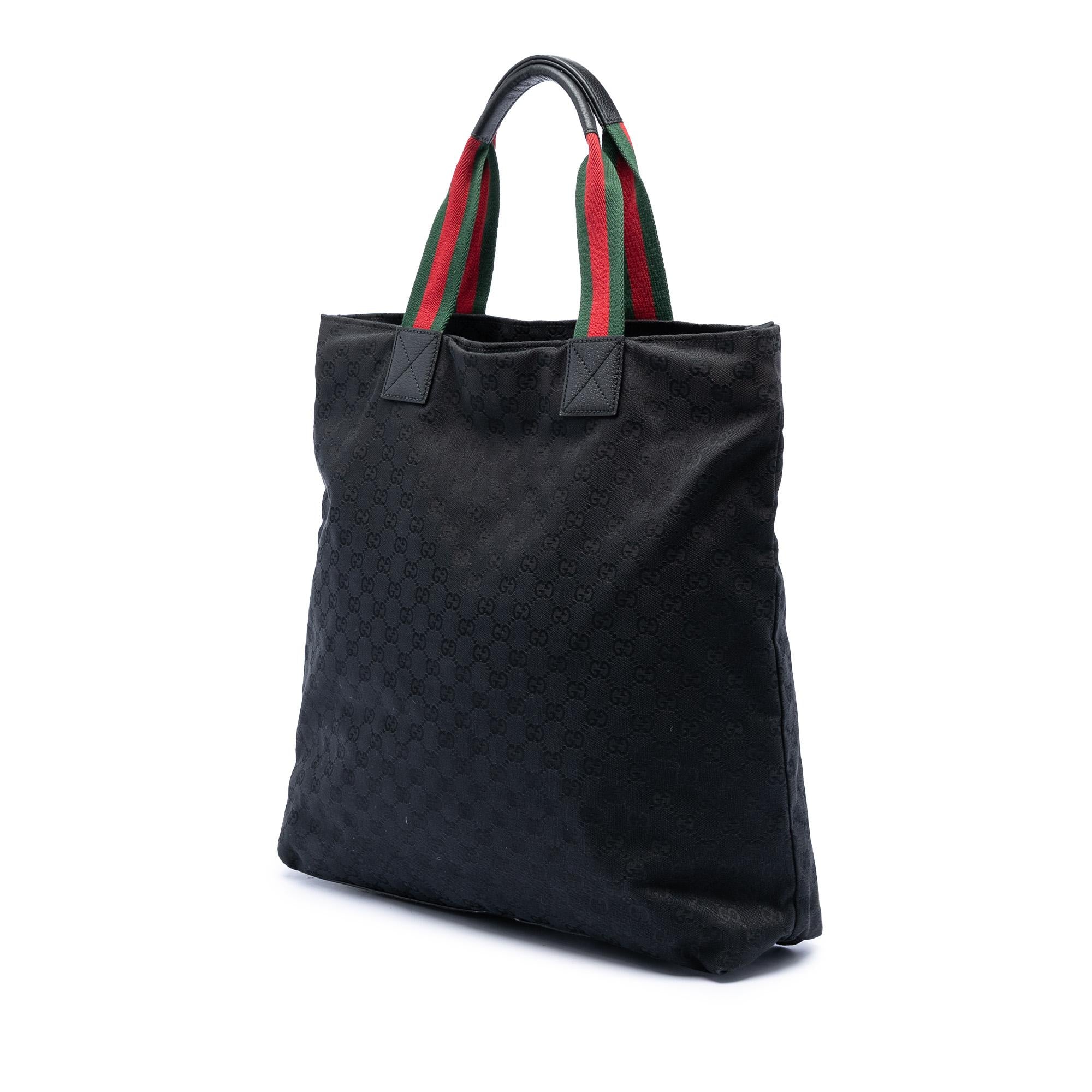 Gucci GG Canvas Web Vertical Tote