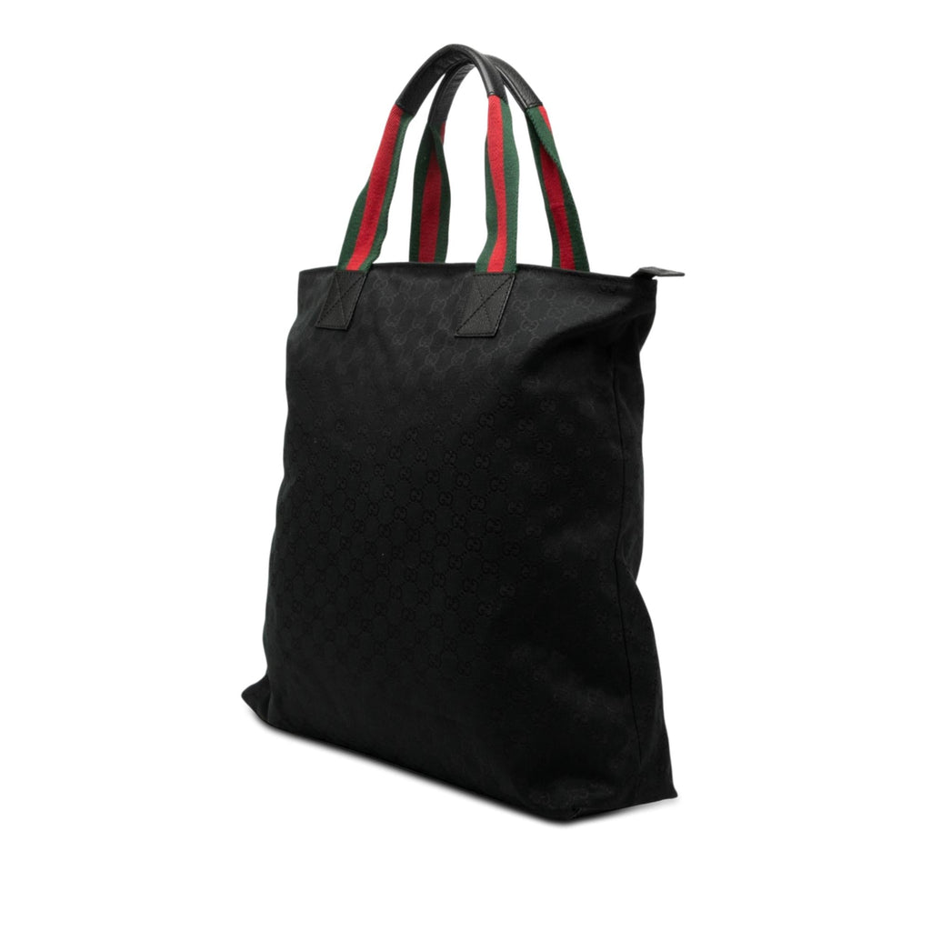 Gucci GG Canvas Web Vertical Tote