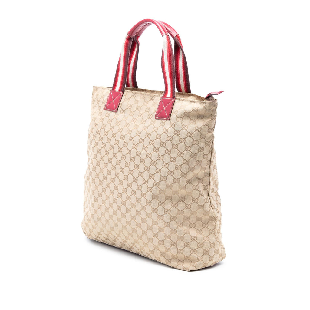 Gucci GG Canvas Web Vertical Tote