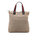 Gucci GG Canvas Web Vertical Tote