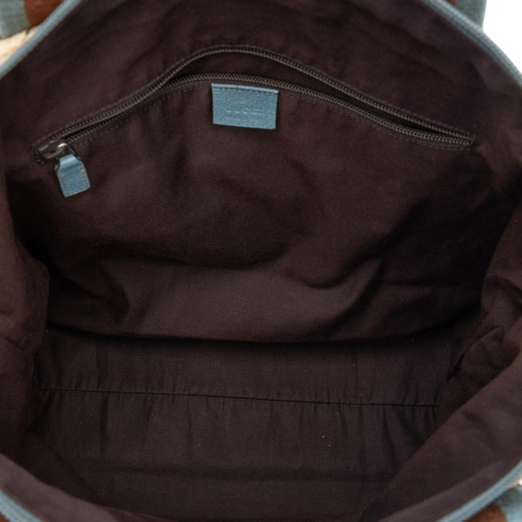 Gucci GG Canvas Web Vertical Tote