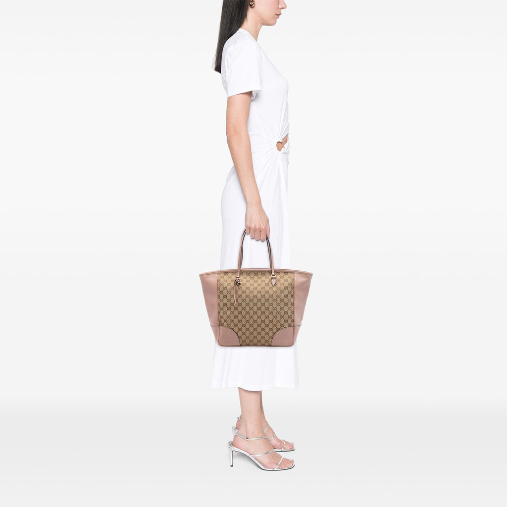Gucci GG Canvas and Leather Bree Tote