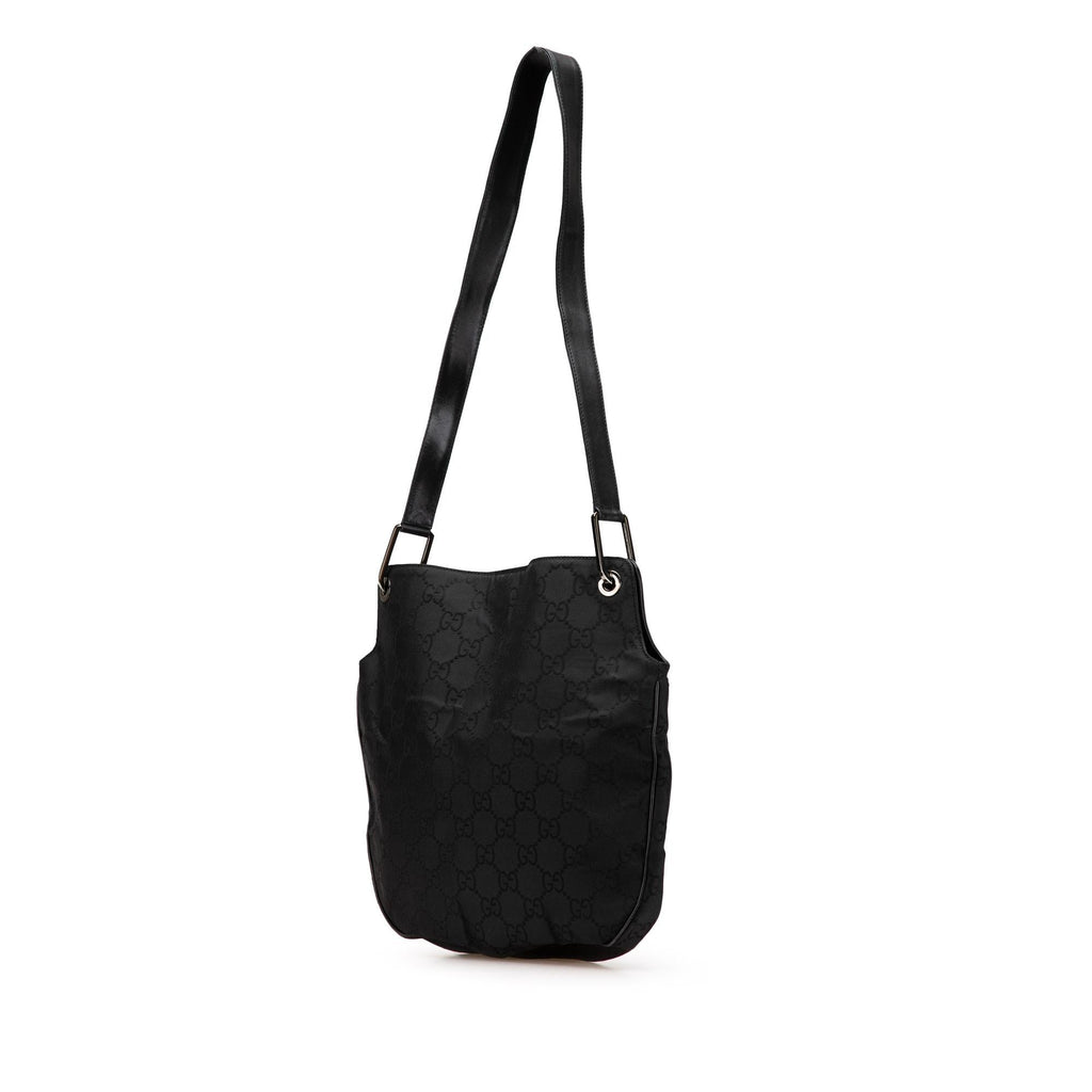 Gucci GG Canvas and Leather Shoulder Bag