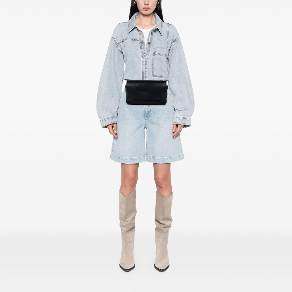 Gucci GG Canvas and Leather Web Belt Bag