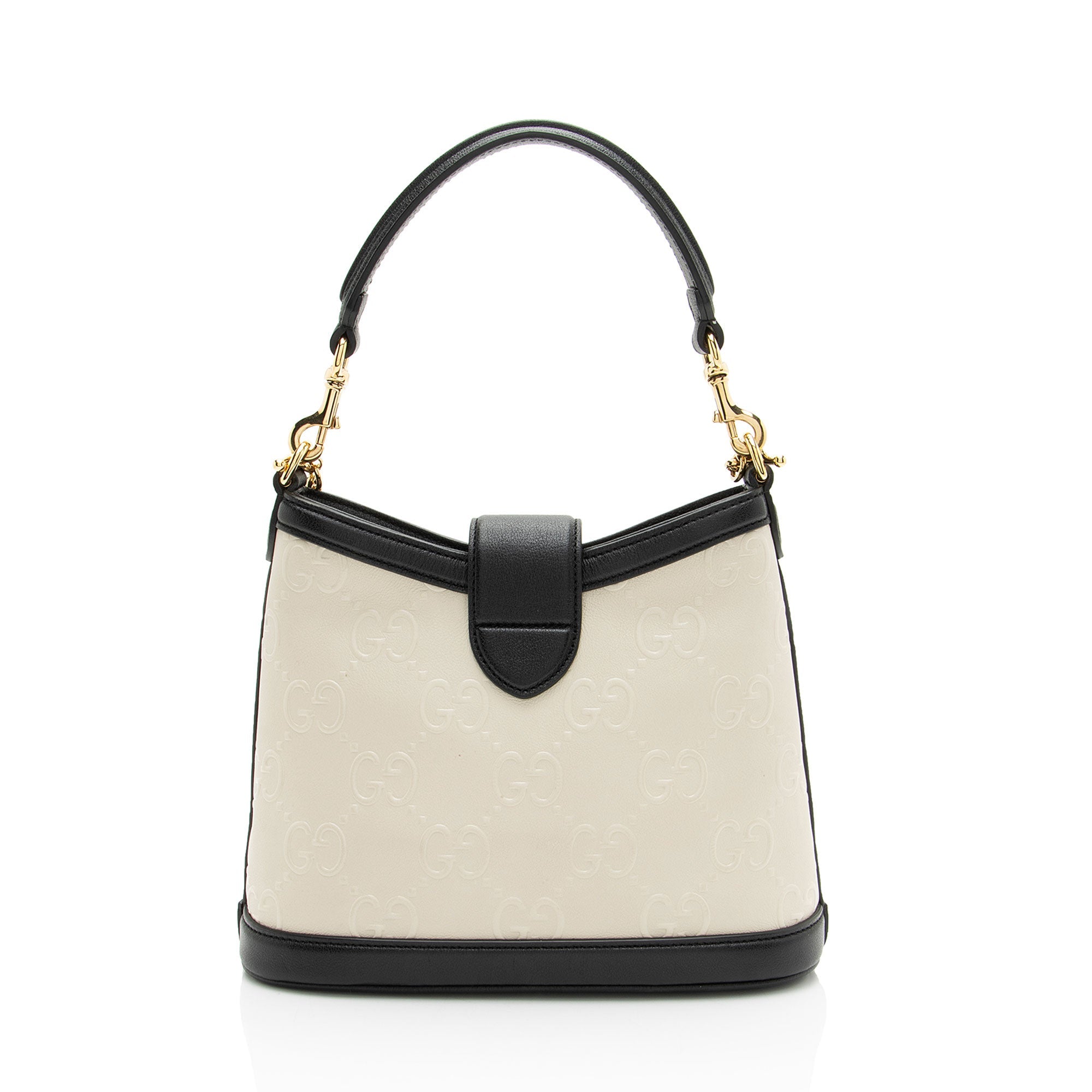 Gucci GG Debossed Leather Wonka Chain Shoulder Bag