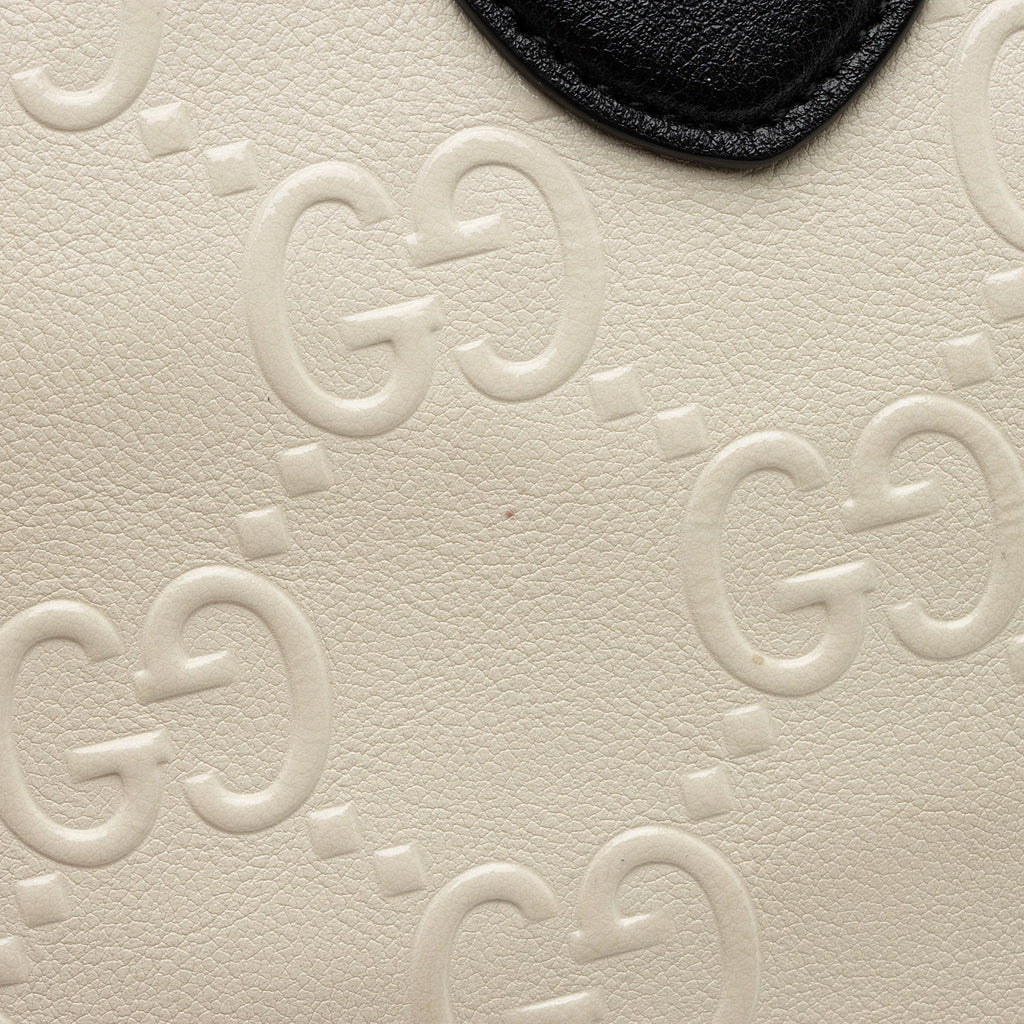 Gucci GG Debossed Leather Wonka Chain Shoulder Bag