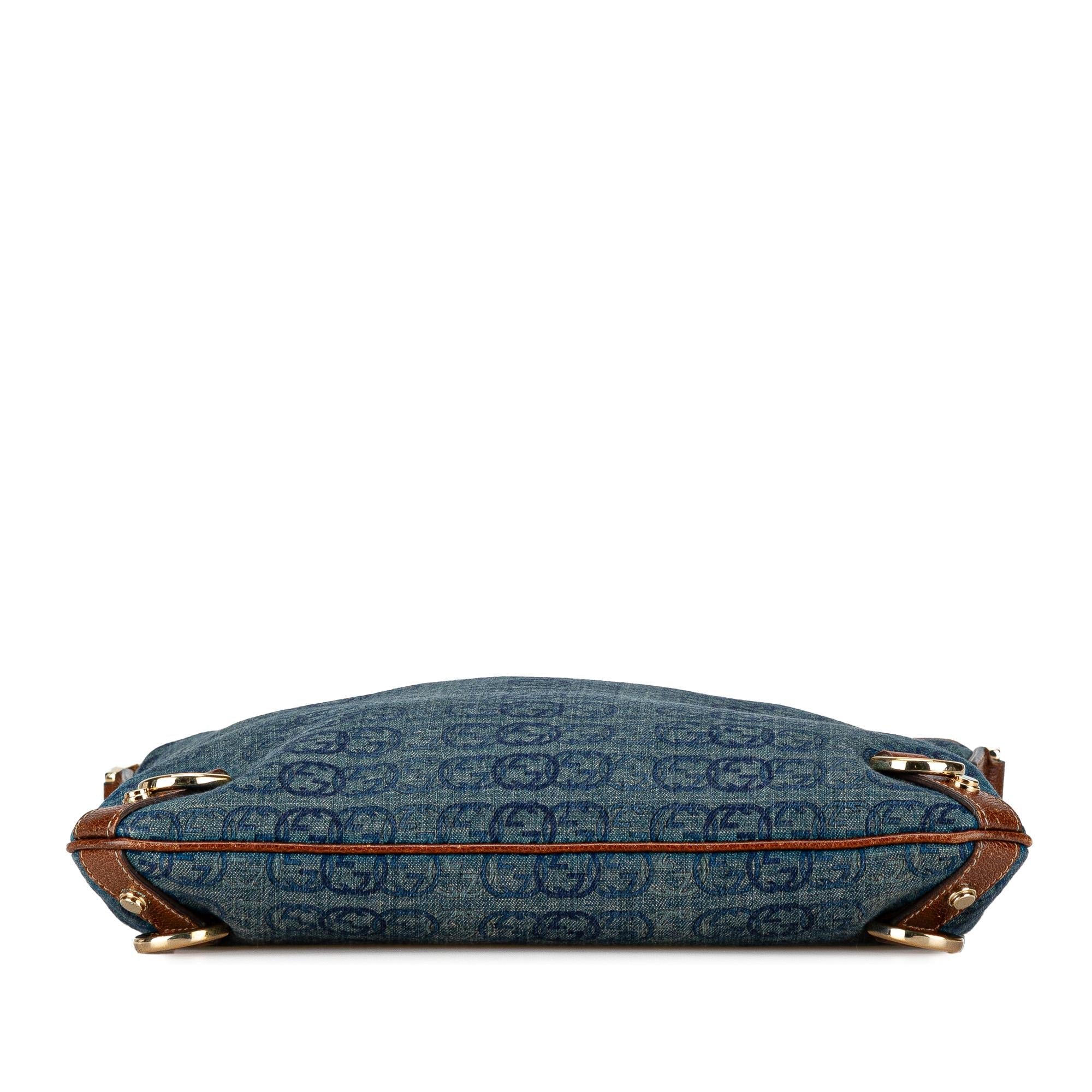 Gucci GG Denim Abbey D Ring Crossbody