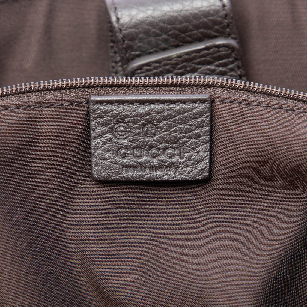 Gucci GG Denim Abbey D Ring Satchel