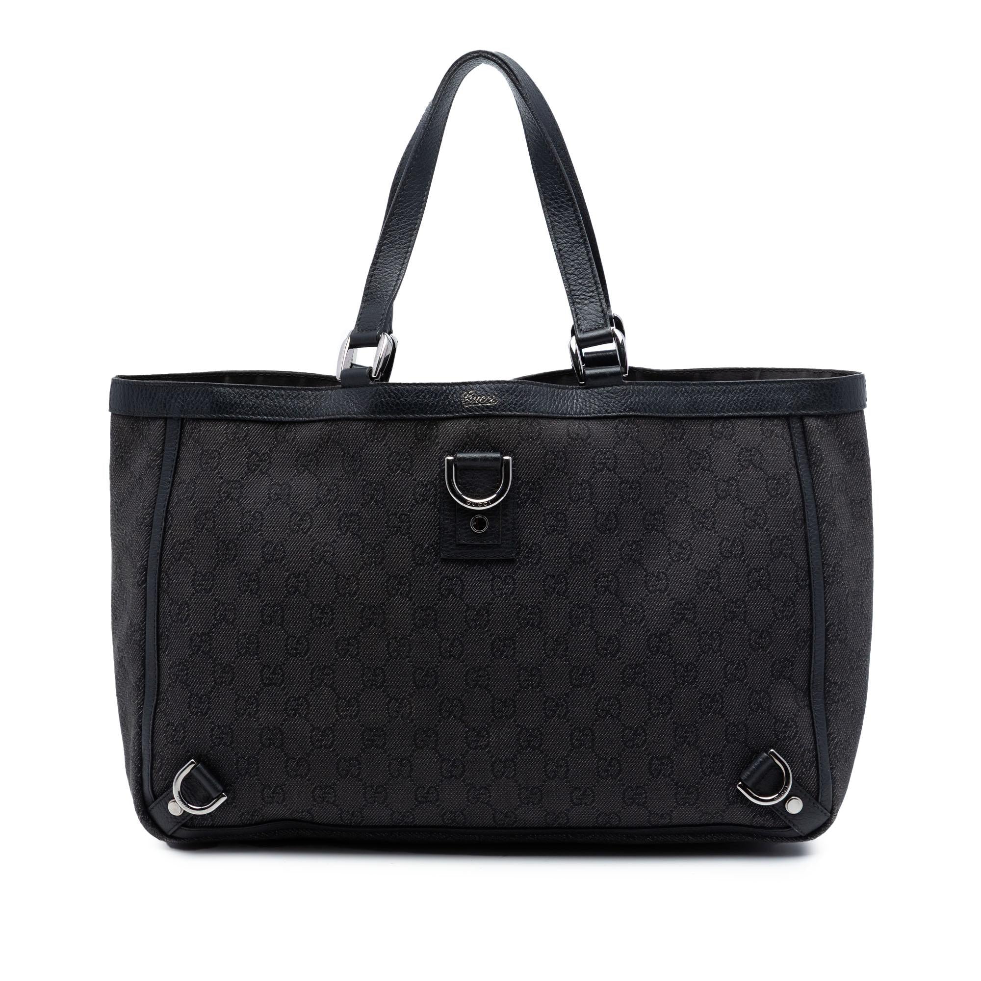 Gucci GG Denim Abbey D Ring Tote