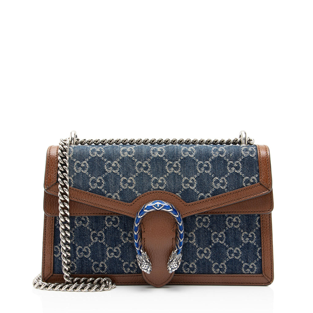 Gucci GG Denim Dionysus Medium Shoulder Bag