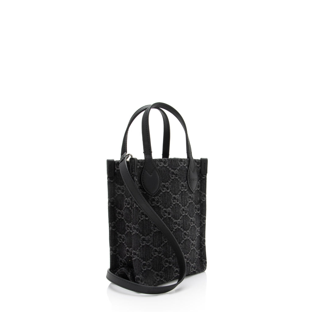 Gucci GG Denim Ophidia Mini Tote