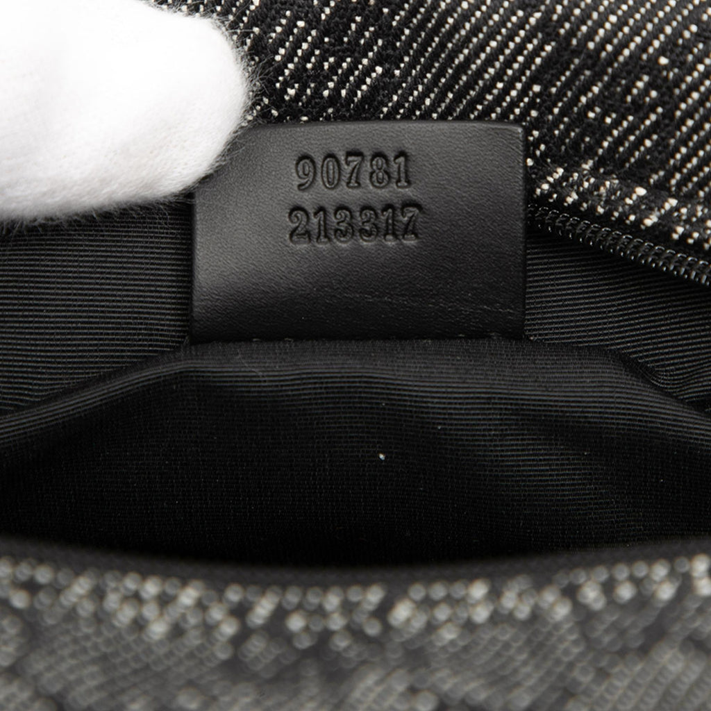 Gucci GG Denim Shoulder Bag