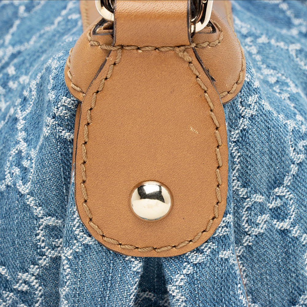 Gucci GG Denim Sukey Hobo (SHF-22174)