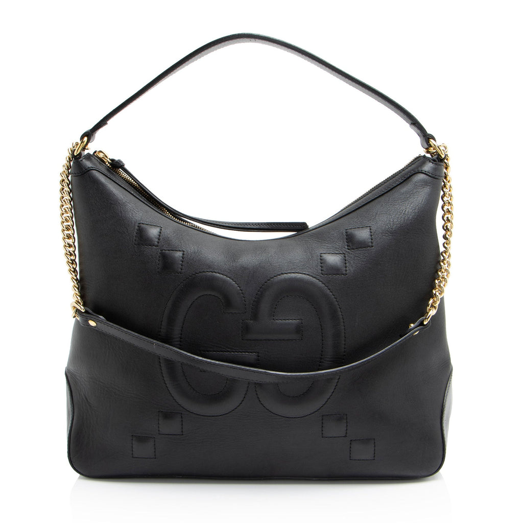 Gucci Jumbo GG Embossed Calfskin Apollo Large Shoulder Bag