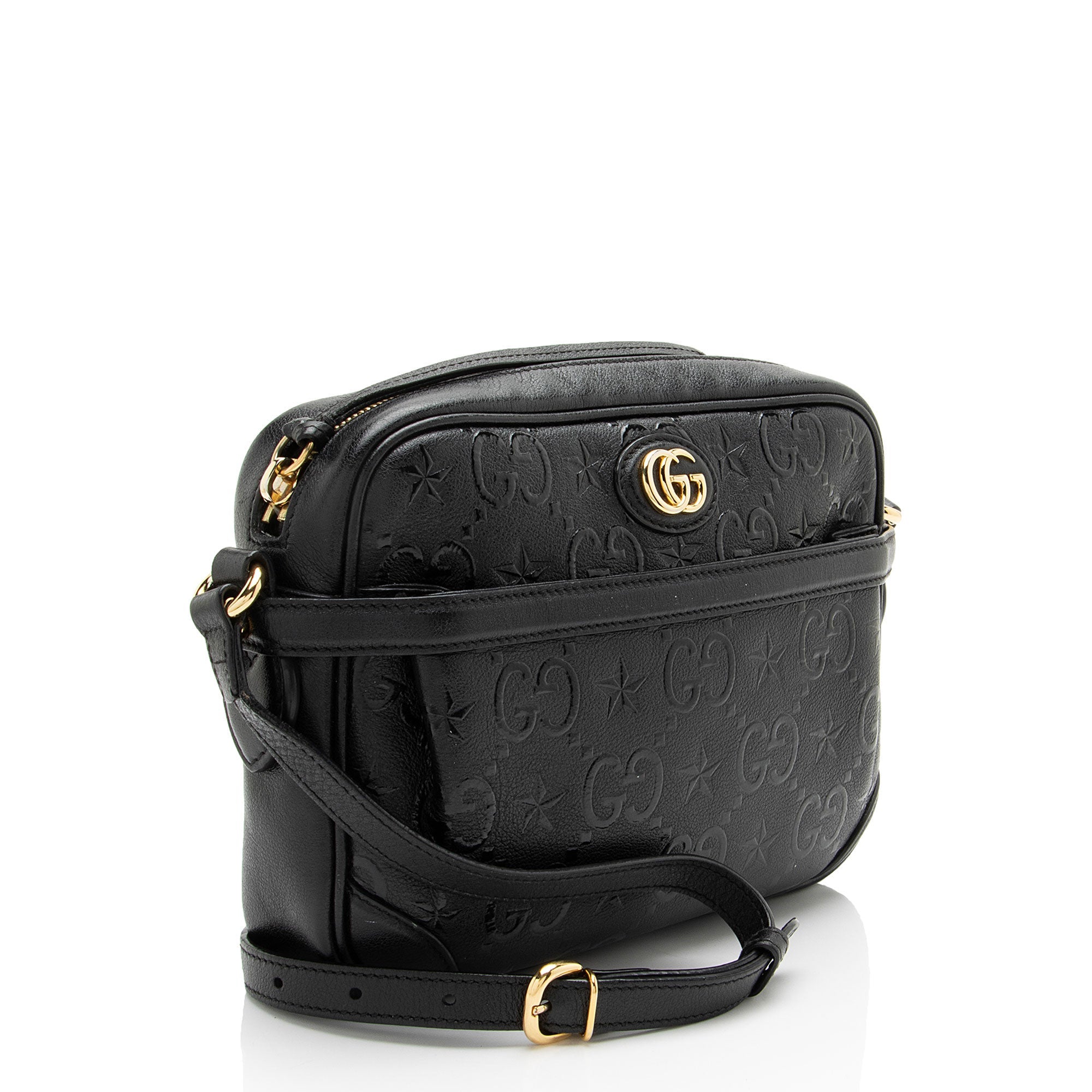 Gucci GG Leather Star Shoulder Bag