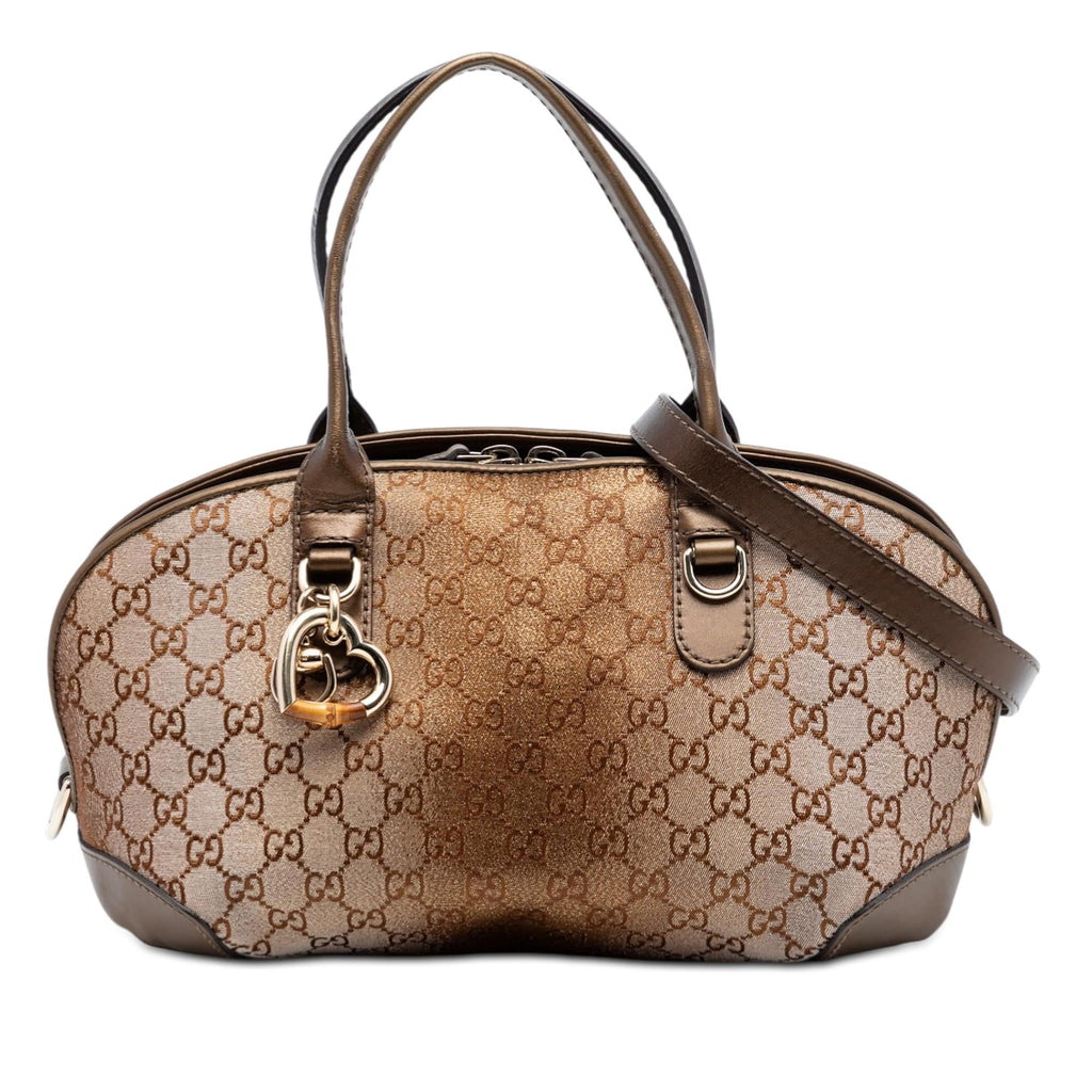 Gucci GG Lurex Heart Bit Satchel