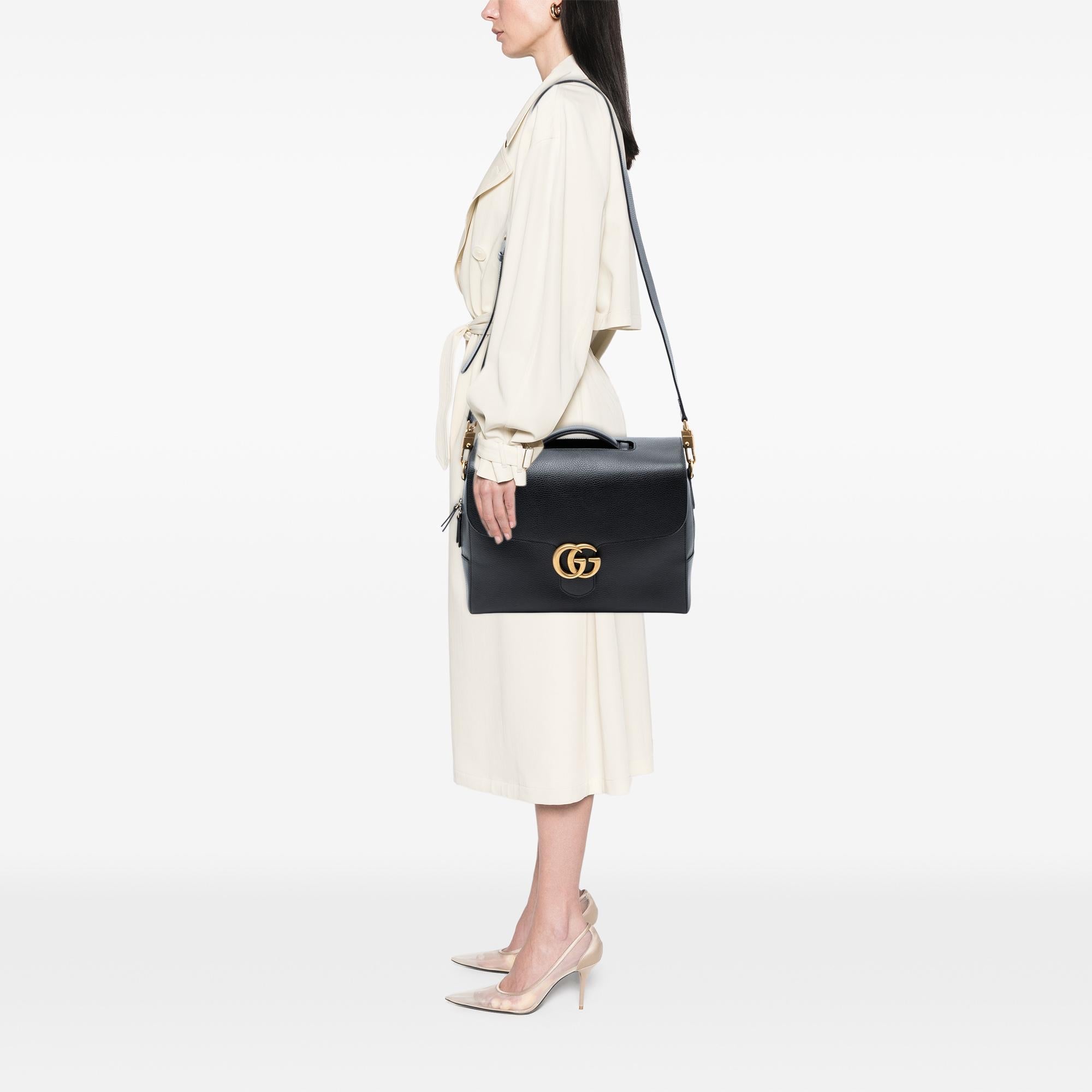 Gucci GG Marmont Leather Briefcase
