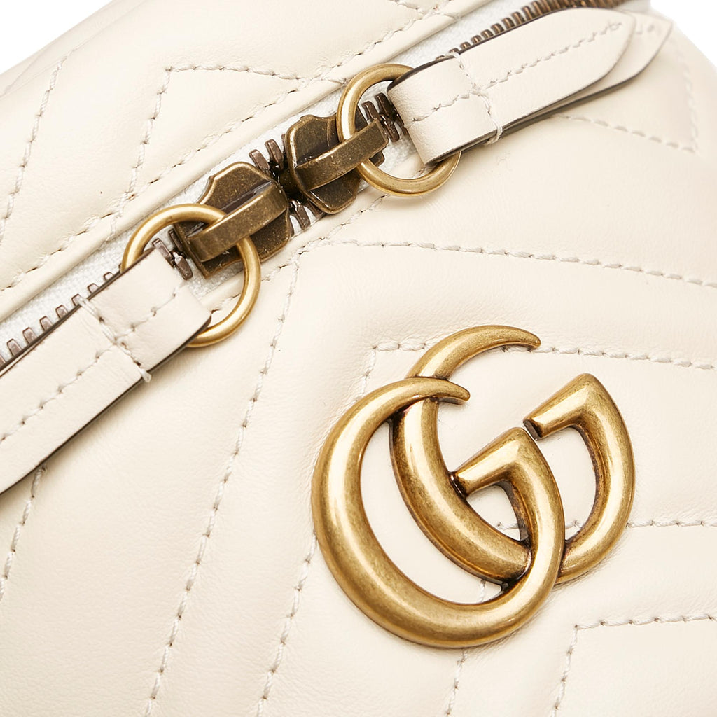 Gucci GG Marmont Leather Round Backpack (SHG-28597)