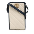 Gucci GG Marmont Matelasse Diagonal Calfskin Torchon Phone Holder Crossbody