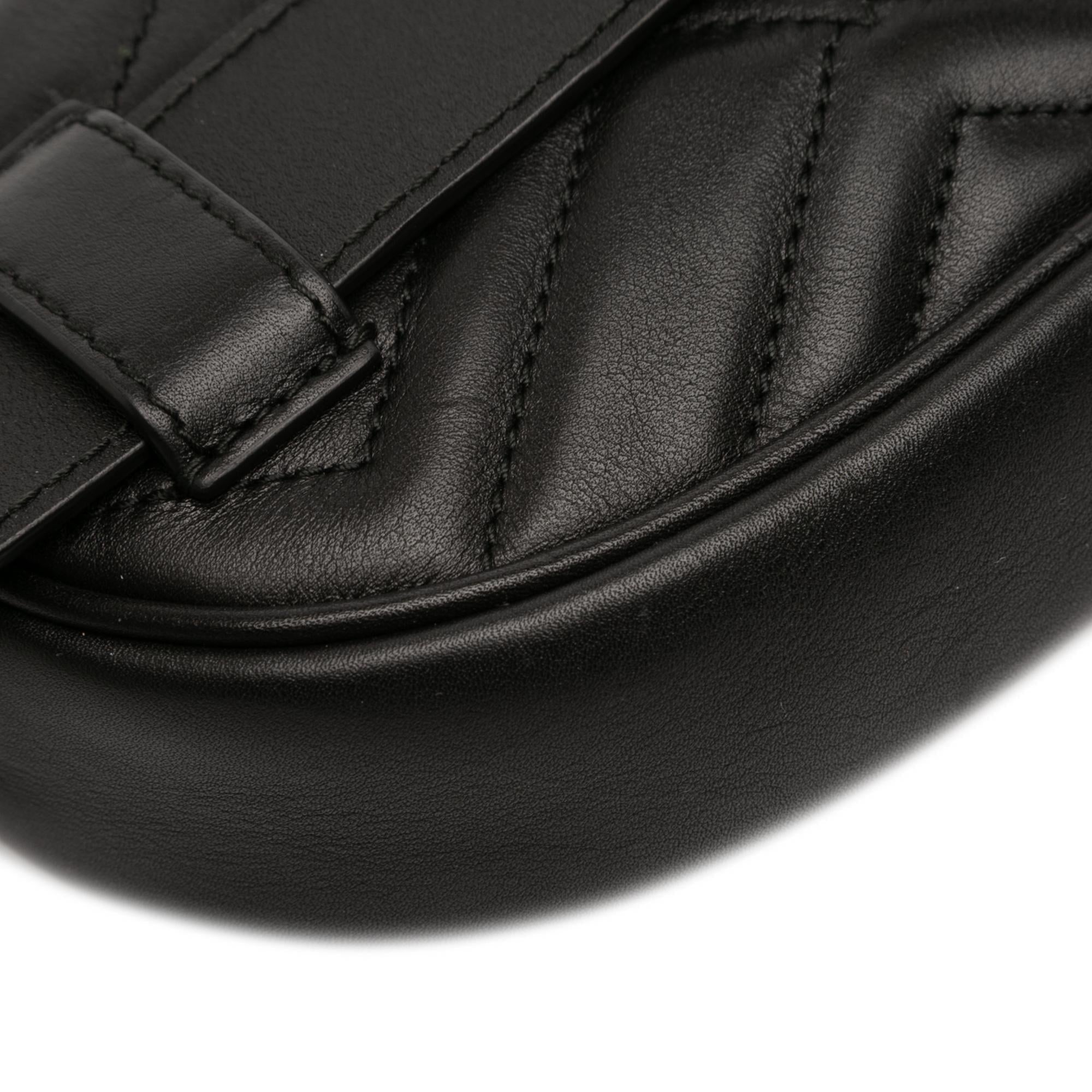 Gucci GG Marmont Matelasse Leather Belt Bag