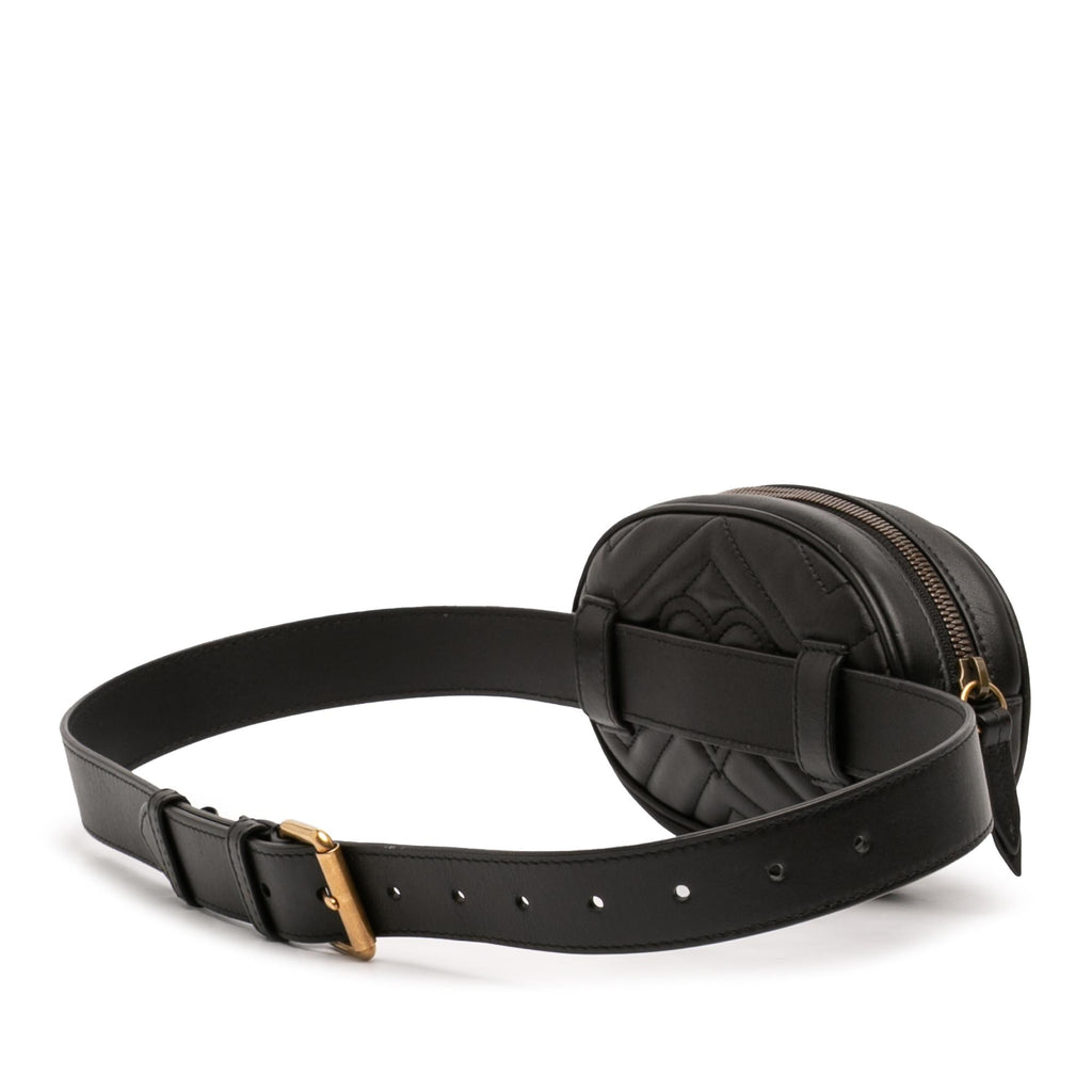 Gucci GG Marmont Matelasse Leather Belt Bag