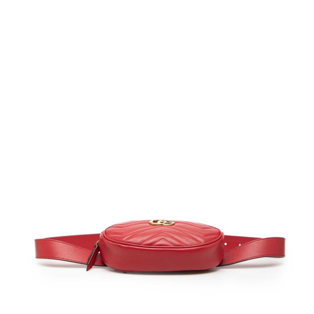 Gucci GG Marmont Matelasse Leather Belt Bag