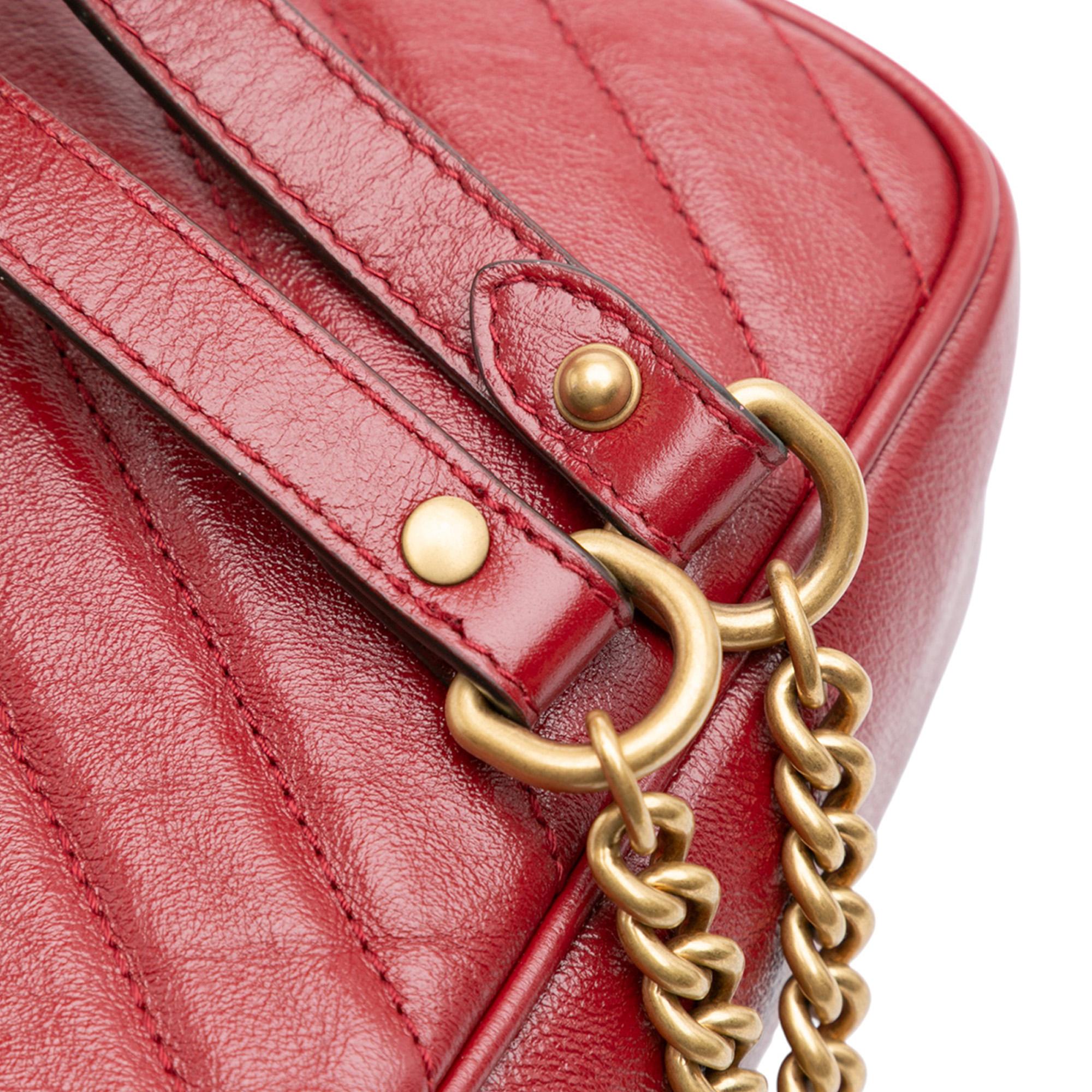 Gucci GG Marmont Matelasse Leather Double Zip Crossbody