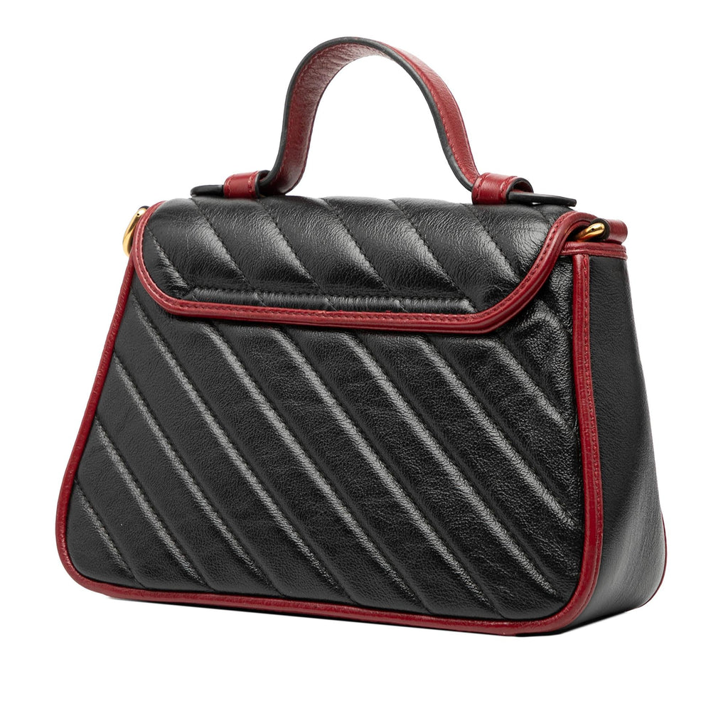 Gucci GG Marmont Matelasse Leather Torchon Top Handle Bag