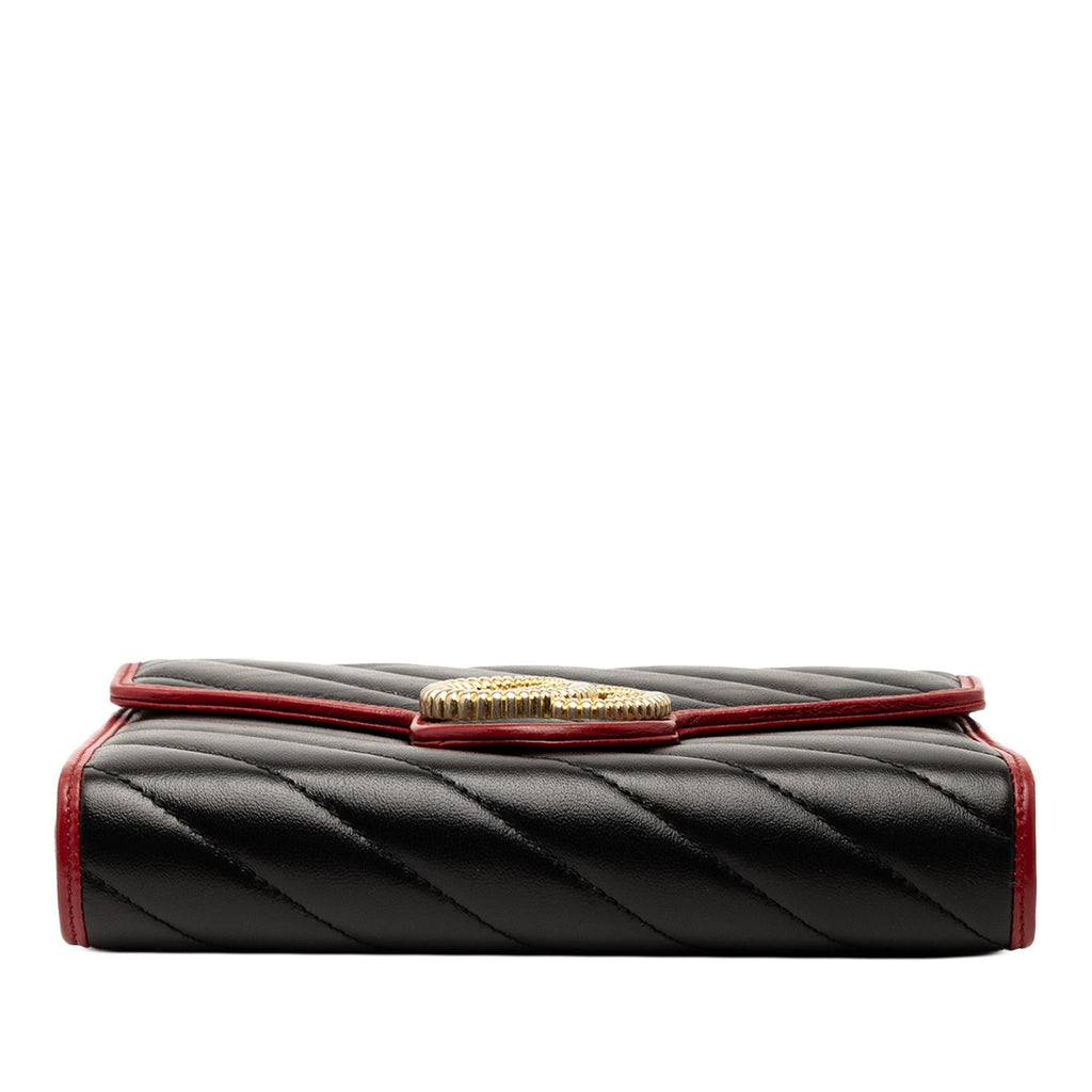 Gucci GG Marmont Matelasse Leather Torchon Wallet On Chain
