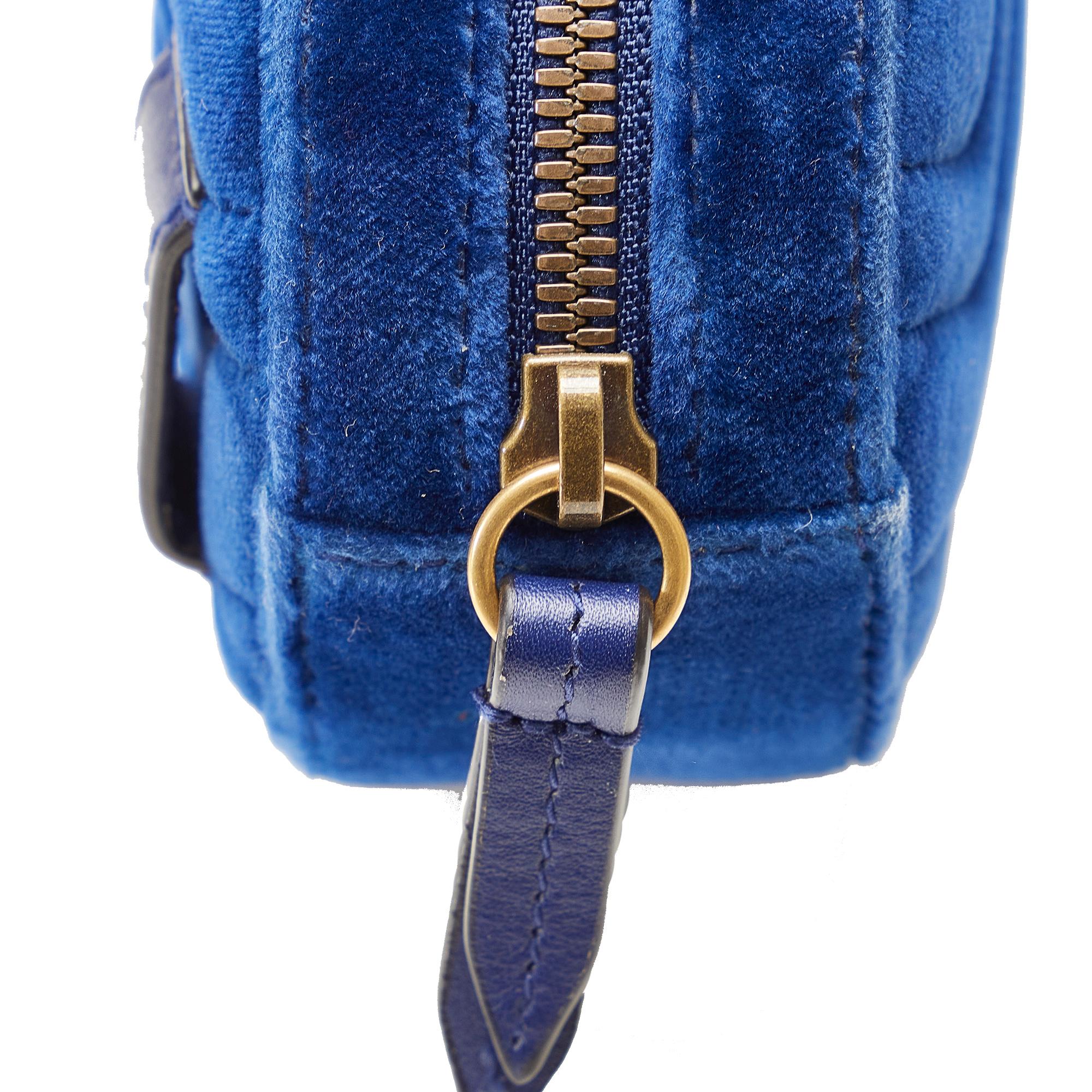 Gucci GG Marmont Matelasse Velvet Belt Bag (SHG-xCsPvM)