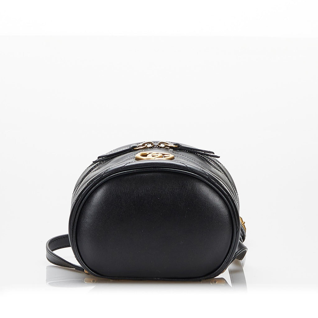Gucci GG Marmont Round Backpack (SHG-EZMQ5g)