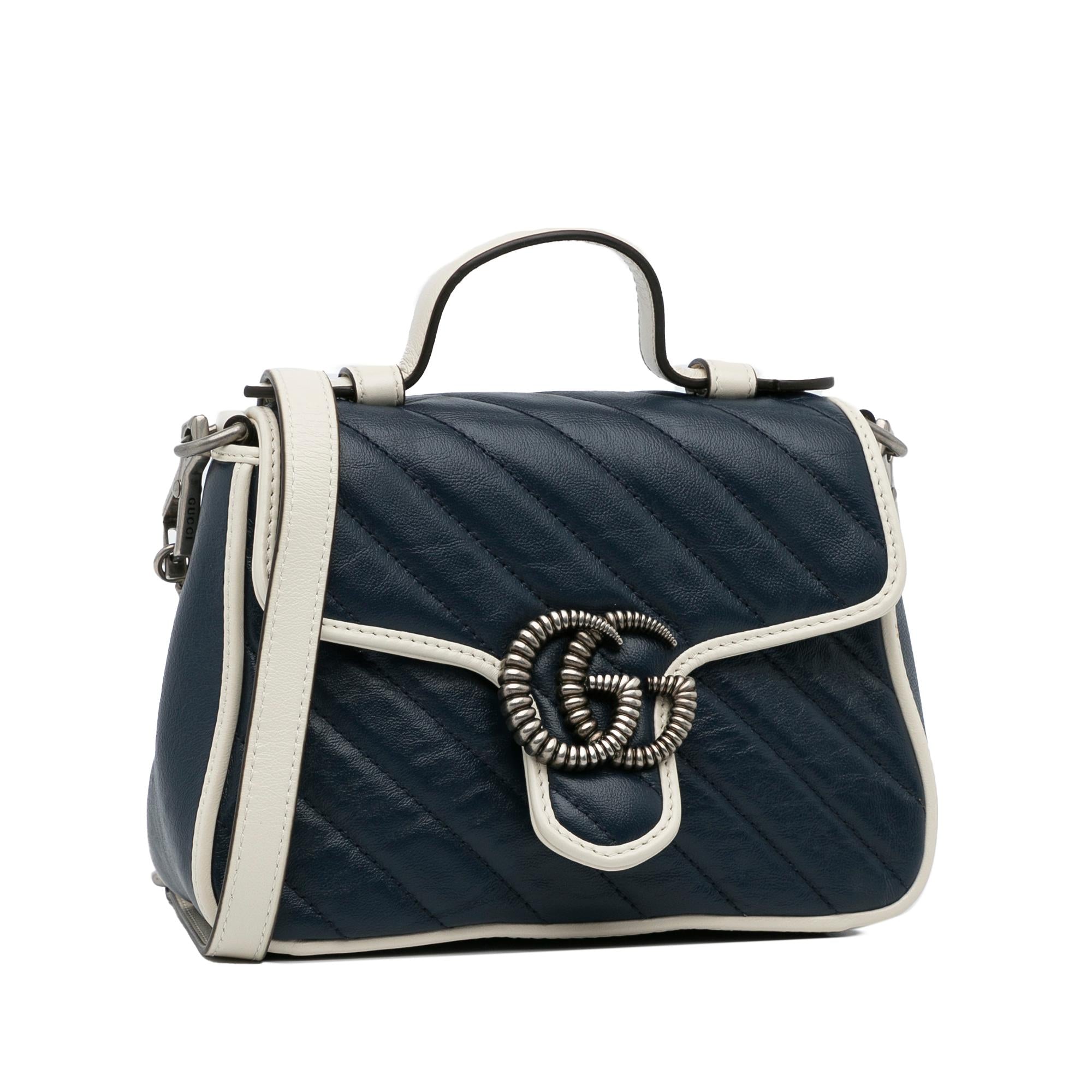 Gucci GG Marmont Torchon Satchel (SHG-om4f9H)