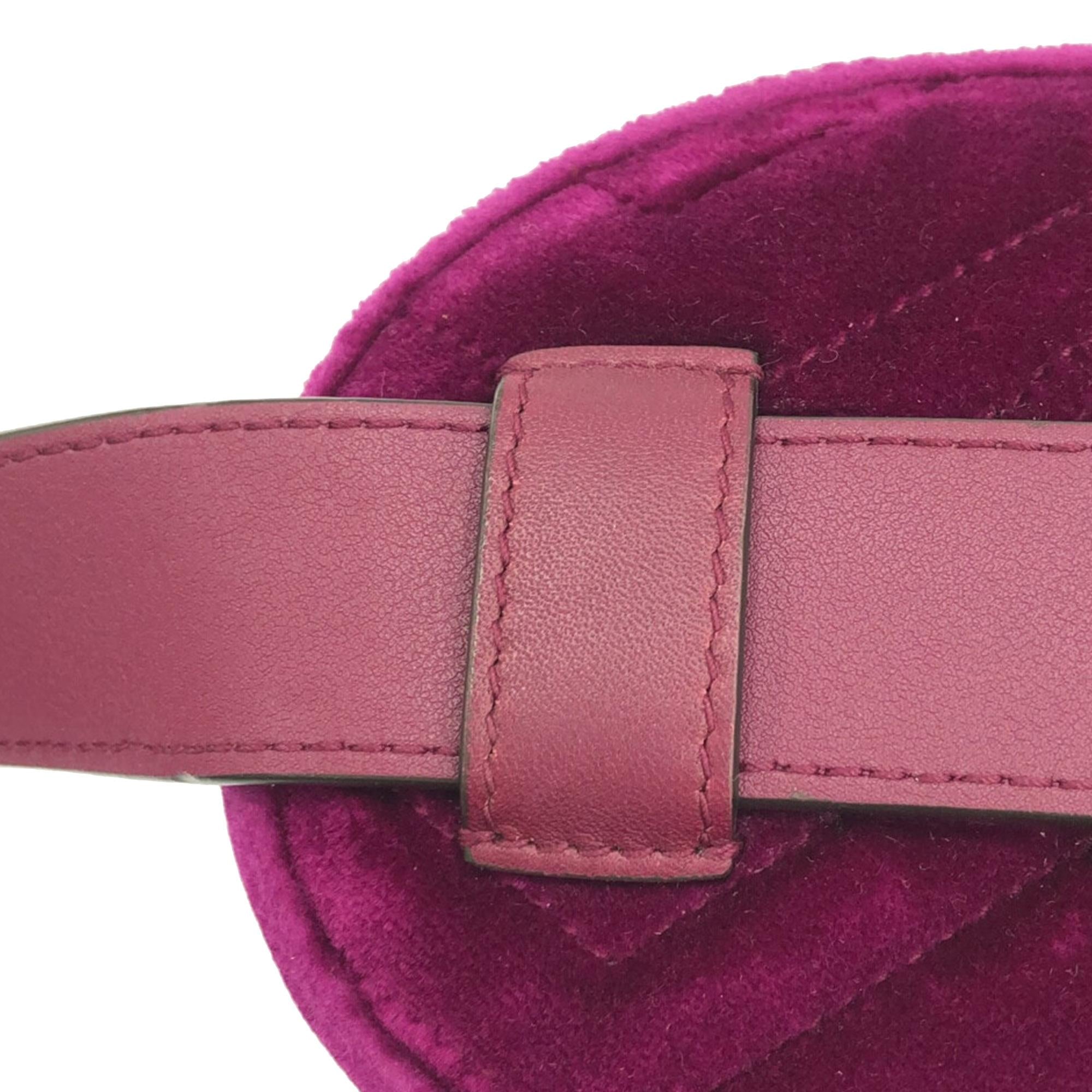 Gucci GG Marmont Velvet Belt Bag (SHG-OGdEfS)