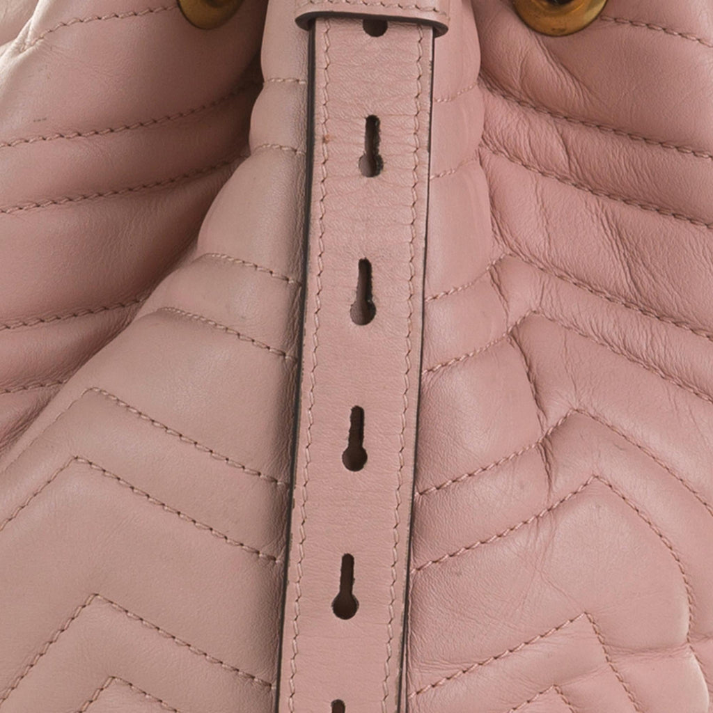 Gucci GG Marmont Web Bucket Bag (SHG-QWqd0K)