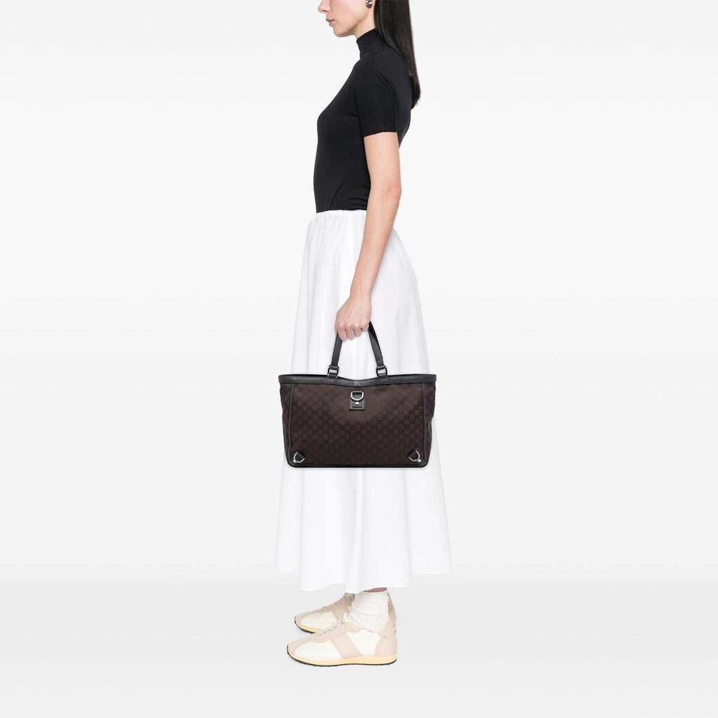 Gucci GG Nylon Abbey D Ring Tote