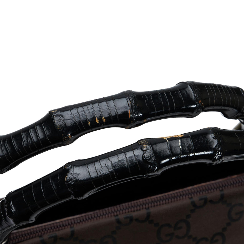 Gucci GG Nylon Bamboo Handbag (SHG-zaUCGl)